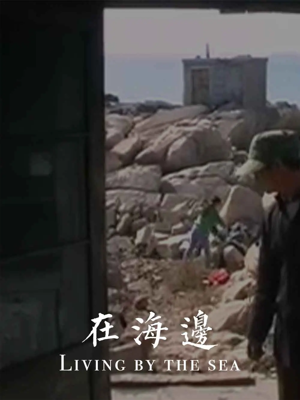 在海边